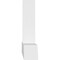 Ekena Millwork Portland Architectural Grade PVC Gable Bracket, 108"W x 27"H x 6"D x 6"F, 6/12 Pitch GBP108X27X0606POR00 - alternate 3